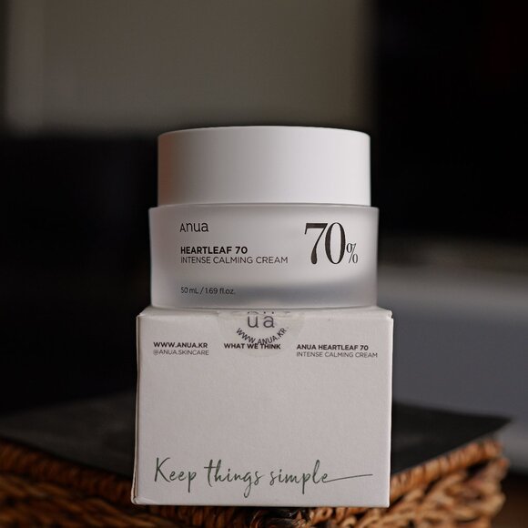 ANUA Heartleaf 70 Intense Calming Cream 50ml Korean Skincare - Picture 1 of 7